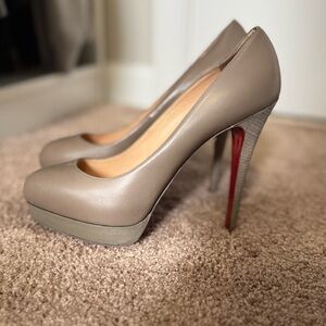 Gray Christian Louboutin Heels sz 38.5